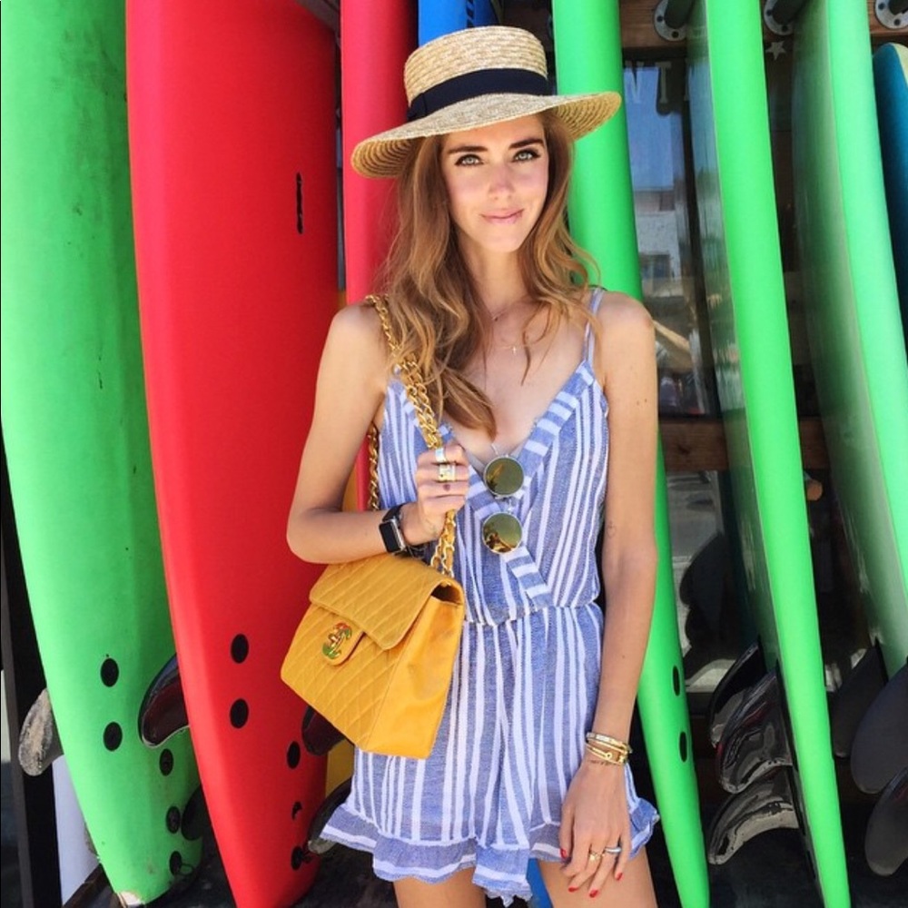Tularosa Amelia striped romper XS
